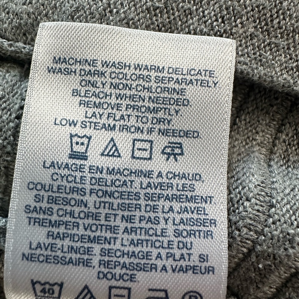 Lands’ End Outfitters Gray Zip-Front Knit Jacket | Size XS - Picture 17 of 17